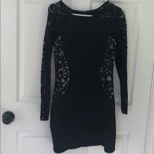 Black sequenced dress